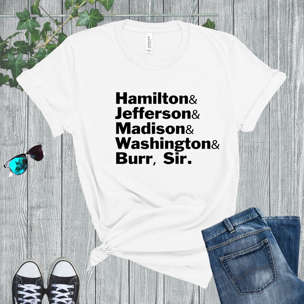 WOMAN SIZE Hamilton Jefferson Madison WHİTE …